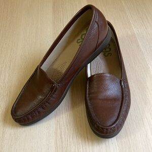 SAS Brown Leather Loafers
